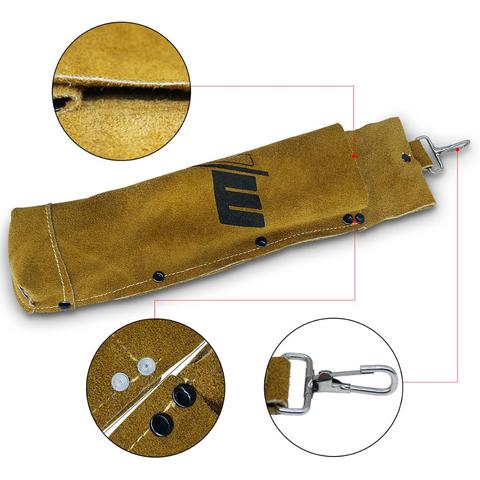 Welding Electrode Storage Welding Tools Welding Rod Bag Kit Electrode Holder Welding Rod Storage Bag Flame Retardant Cowhide ► Photo 1/6