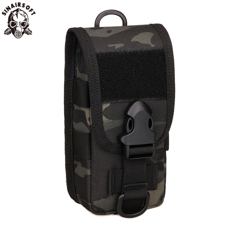 SINAIRSOFT Outdoor 5.8 Inch Universal Army Tactical Bag For Mobile Phone Hook Cover Pouch Case Molle Belt Cell Phone Pouches ► Photo 1/6