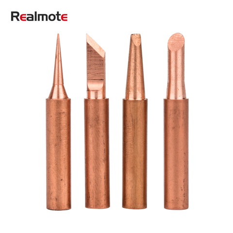 6 Pieces Internal Heating Pure Copper Soldering Tip Set Electric Welding Iron Nozzle Head 900M Solder Stations Tool ► Photo 1/6