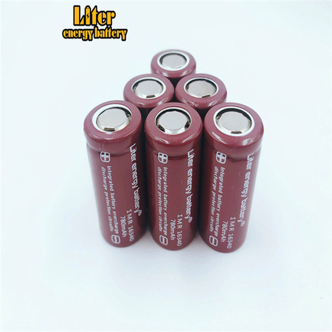 Liter Energy Battery 2pcs Rcr 123 16340 780mah 3.7v Li-ion Rechargeable Battery Lithium Batteries With Retail Package ► Photo 1/4