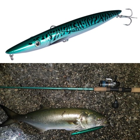 Hunthouse Don Belone Pencil Bait Espetron Leurre Walk Dog Fishing Lures Top Water 195mm 44g Long Casting Bluefish Seabass Tuna T ► Photo 1/6