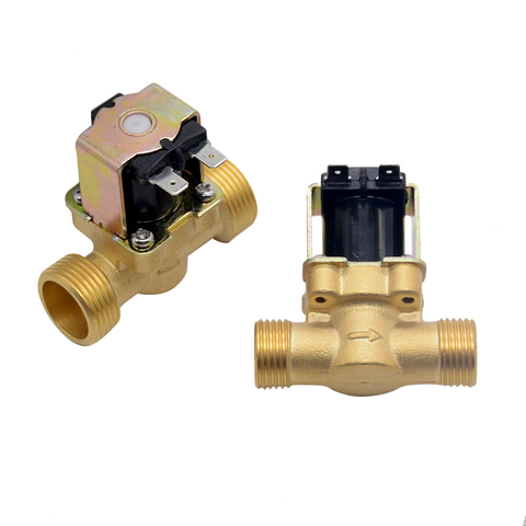 3/4” 1/2” DC 24V AC 220V DC12V Electric Solenoid Magnetic Valve Normally Closed Brass For Water Control ► Photo 1/6