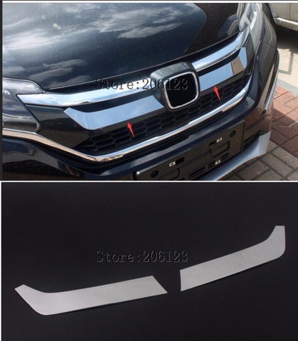 For Honda CRV CR-V 2015 2016 Stainless Steel Front Grille Racing Grille Cover Trim 2 Piece ► Photo 1/1