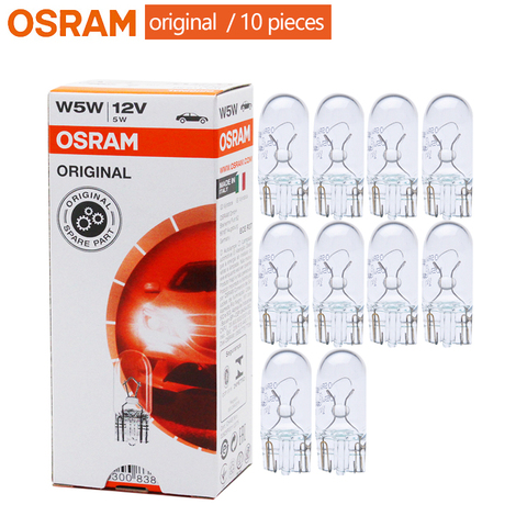 OSRAM T10 2825 W5W Standard Interior Light Turn Signal Lamps OEM Auto Bulbs Original 12V5W W2.1x9.5d (10pcs) ► Photo 1/6