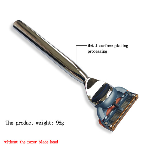 Men Manual Care Metal Handle 5-layer Stainless Steel Safty Shaving Razor Blade Suit For Gillettee Fusion ► Photo 1/6