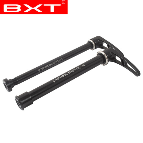 Bicycle alloy Thru axle Skewer 142*12mm Quick Release Bucket Shaft lever for MTB Mountain Bike Aluminum skewers for frame ► Photo 1/6