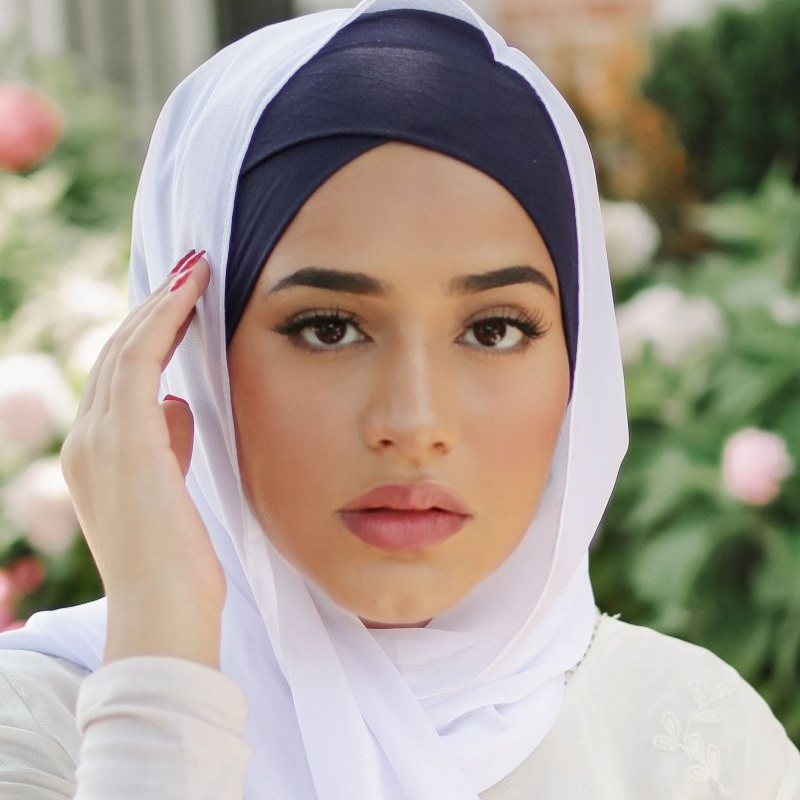 Women's Arab Bonnet Cap UnderScarf Muslim Islamic Inner Hijab Turban Headwrap