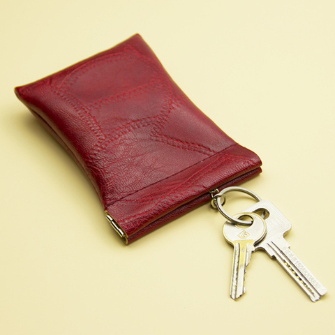 Mini Key Wallet Women Men Coin Housekeeper Keychain Purse PU Money Coin Organizer Bag Car Keys Cover Simple Key Holder Case ► Photo 1/6