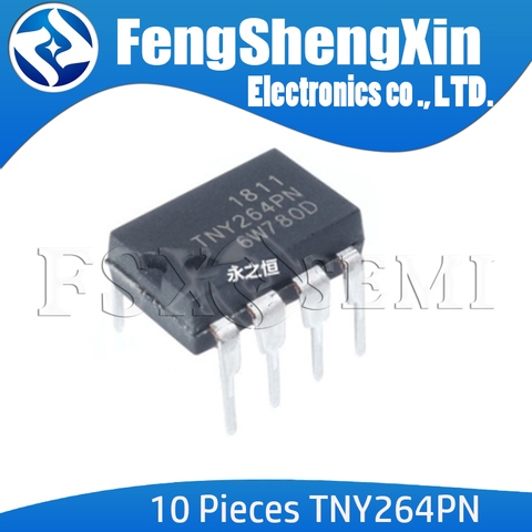 10pcs/lot TNY264PN DIP-7 TNY264 DIP7 TNY264P LCD power chip ► Photo 1/1