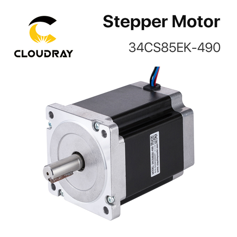 Nema 34 Stepper Motor 86mm 8.5N.m 4.9A（34CS85EK-490）4-lead  Cable Stepper Motor for CNC engraving milling machine ► Photo 1/6