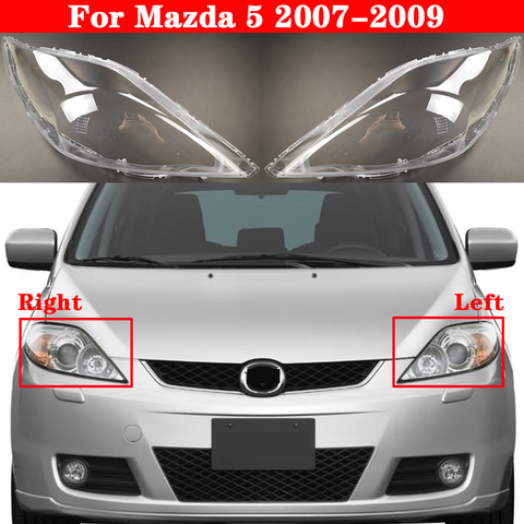 For Mazda 5 2007 2008 2009 Car front headlight Shell Masks Transparent Lampshades Lens Cover ► Photo 1/6