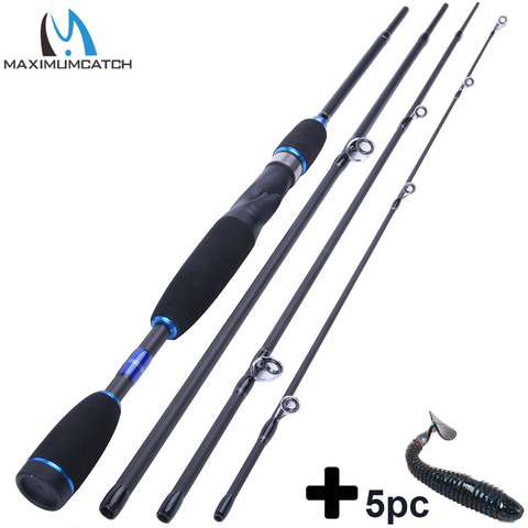 Maximumcatch Fishing Baitcasting Rod 2.1M/2.4M 4Pieces Travel Carbon Fiber Fishing Rod Fast Action Casting Rod ► Photo 1/6