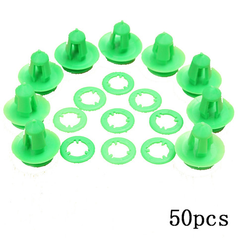 50pcs Car Door Card Trim Panel Clips Rear Tailgate Interior Green Auto Fasteners Accessories For Mercedes /Benz VITO VIANO W639 ► Photo 1/5