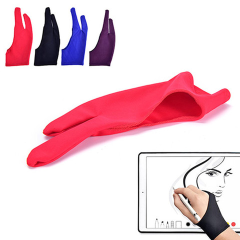 Drawing Glove For Any Graphics Drawing Tablet Gloves 2 Finger Anti-fouling Painting Glove Right And Left Hand universal Mitten ► Photo 1/6