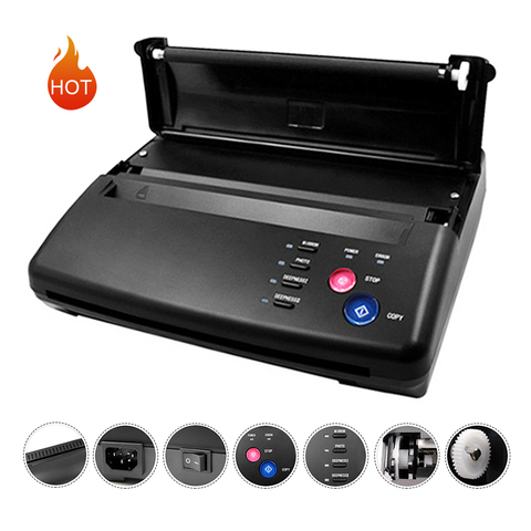 Tattoo Transfer Machine Tattoo Printer Drawing Thermal Stencil Maker Copier For Tattoo Transfer Paper Carbon Papier Supply ► Photo 1/6