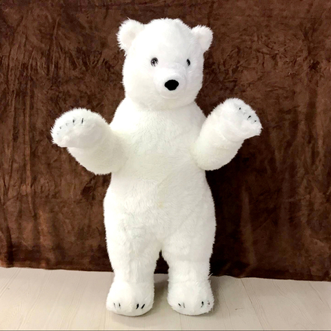 2022  new stuffed animal toy lifelike polar bear toy realistic standing bear toy ► Photo 1/6