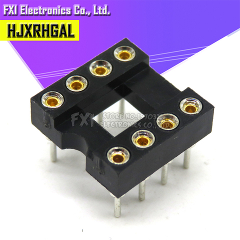 20pcs Round Hole 8 Pins 2.54MM DIP DIP8 IC Sockets Adaptor Solder Type 8 PIN IC Connector new ► Photo 1/2