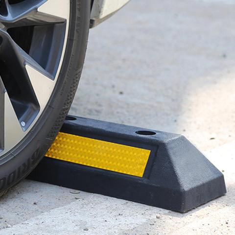 Curb Garage Vehicle Floor Stopper For Parking Safety 1PC Heavy Duty Rubber Parking Lot Driveway Stopper For Car Trucks ► Photo 1/1