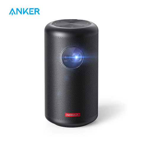 Anker Nebula Capsule Max, Pint-Sized Wi-Fi Mini Projector, 200 ANSI Lumen Portable Projector, 4-Hour Video Playtime ► Photo 1/6