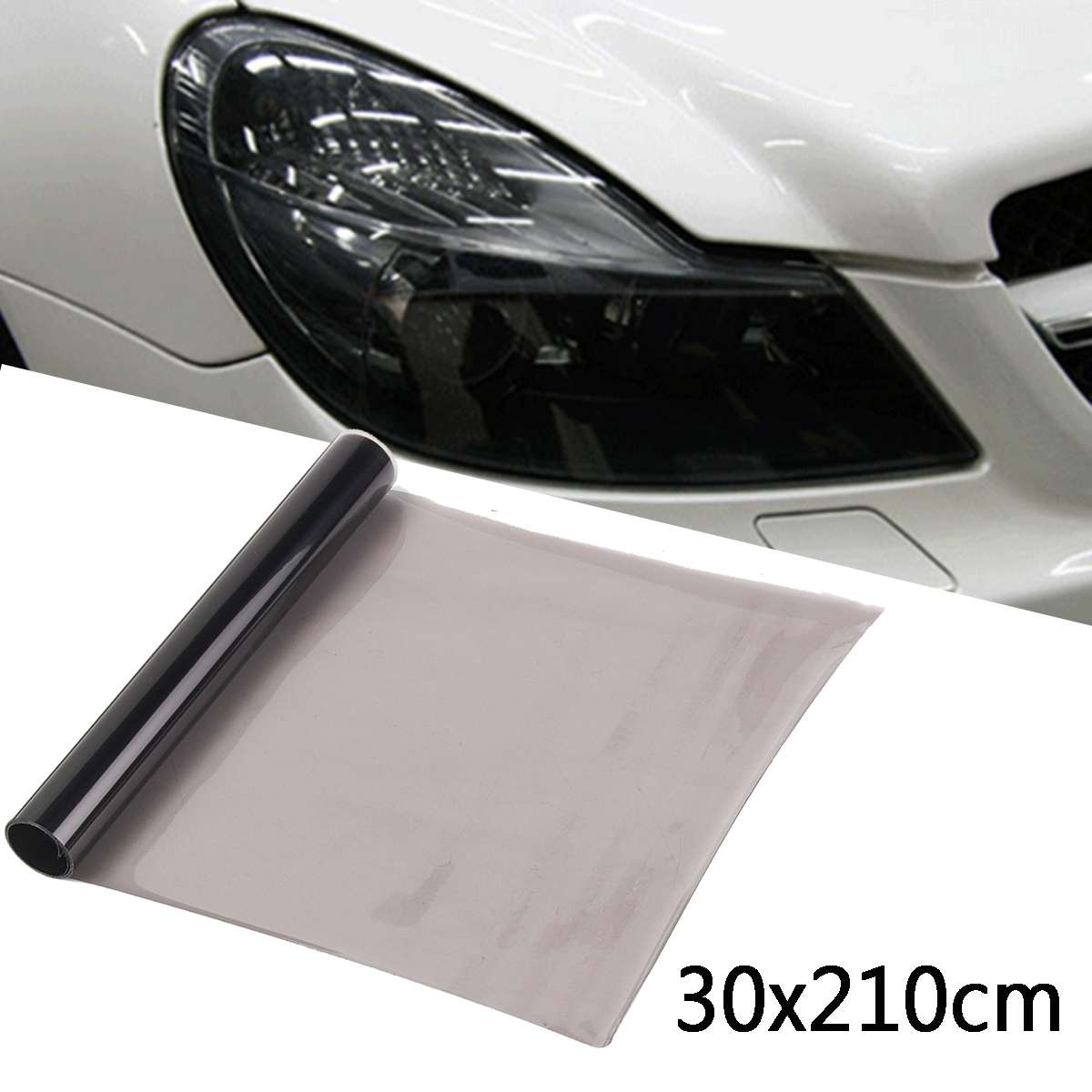 Black Tint Head Light Film Tail Fog Lamps Vehicle Car Sport Vinyl Wrap Fitting 