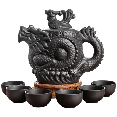 Large Capacity Yixing Zhu Ni Flower Tea Kettle Large Purple Sand Teapot Chinese Tea Set Handmade Ceramic Tea Pot ► Photo 1/6