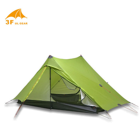 LanShan 2  3F  2 Person no see um  Ultralight Camping Tent 3 Seasons / 4 seasons  15D Silnylon  Rodless Tent ► Photo 1/6