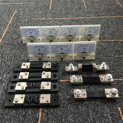 85C1 Analog Amp Panel Meter Current Ammeter Mechanical Pointer Gauge DC 15A 20A 30A 50A 75A 100A 200A w External Shunt Resistor ► Photo 1/3