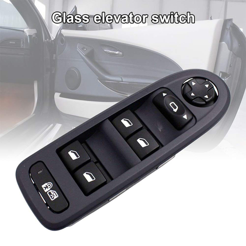 Electric Door Switch Power Window Lifter Master Control Button Locks For 2007-2012 Peugeot 308 5 Door Hatchback Wagon 96644915 ► Photo 1/6