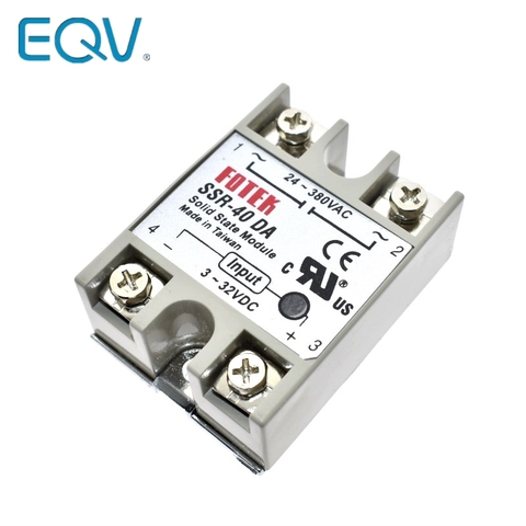 Solid State Relay SSR-10DA SSR-25DA SSR-40DA 10A 25A 40A Actually 3-32V DC TO 24-380V AC SSR 10DA 25DA 40DA ► Photo 1/6