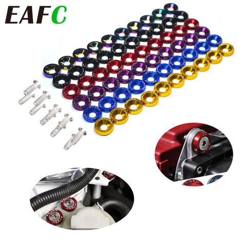 10pcs M6 JDM Car Modified Hex Fasteners Fender Washer Bumper Engine Concave Screws Car-styling ► Photo 1/6