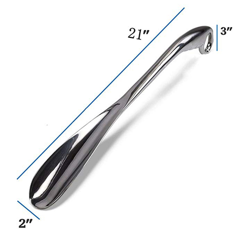 Metal Extra Long Shoehorn Easy to Reach 21' Shoe Horn Longer Fancy Hoop Handle Alloy Shoehorn ► Photo 1/6