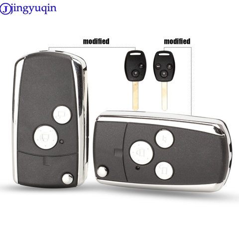 jingyuqin 2/3 Buttons New style Flip Folding Key Shell Case Keyless Fob Cover For HONDA ACCORD CRV CIVIC ODYSSEY Pilot ► Photo 1/6