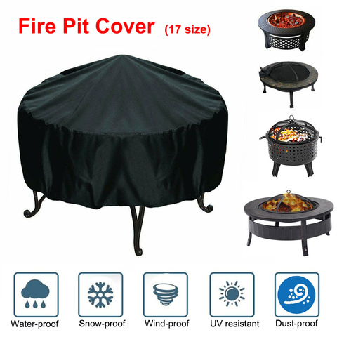 Black Waterproof BBQ Cover BBQ Accessories Grill Cover Anti Dust Rain Gas Charcoal Electric Barbeque Grill Barbecue Supplies ► Photo 1/6