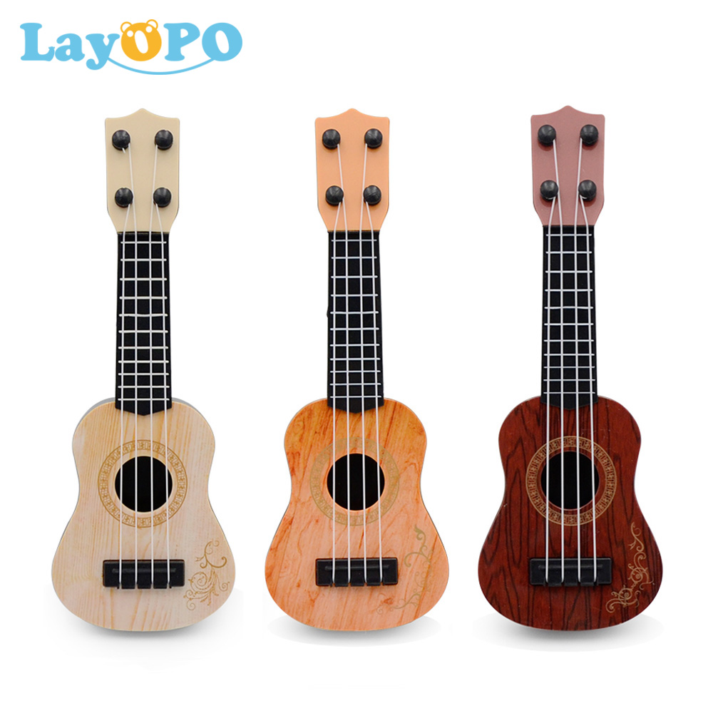 HSMQ Kids Toy Ukulele 4 String Guitar Beginner Classical Musical Instrument for Toddler Educational Toy 
