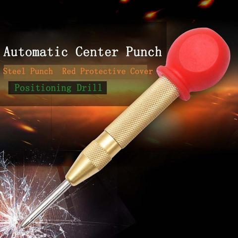 Automatic Center Pin Punch Spring Loaded Marking Starting Holes Tool Wood Press Dent Marker Woodwork Tool Drill Bit ► Photo 1/6