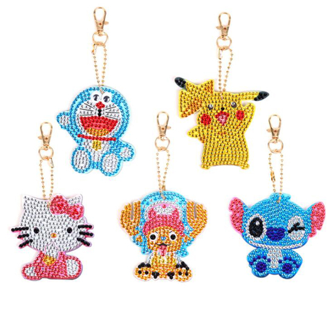 Keychain Kit Diy Cross Stitch  5d Diamond Painting Keychains - Diamond  Painting Cross Stitch - Aliexpress