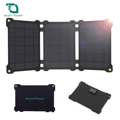 Acorn Power Solar Panels Charger 5V USB 21W for iPhone 6 6s 7 8 11 12 Pro X Xr Xs Xs max Huawei Xiaomi Samsung LG Sony etc. ► Photo 1/1
