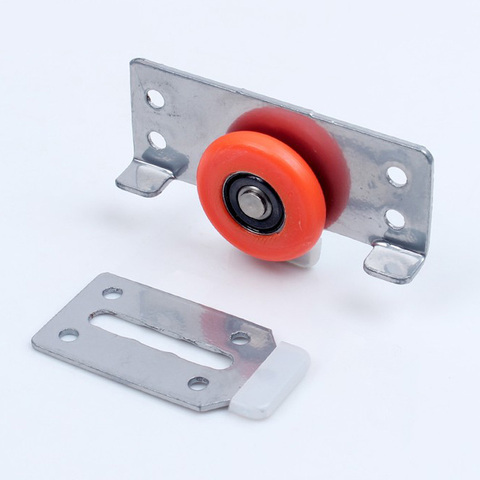 2sets heavy sliding door bearing wheel pulley kit for cupboard door mute wheel sliding door wardrobe pulley wheel ► Photo 1/4