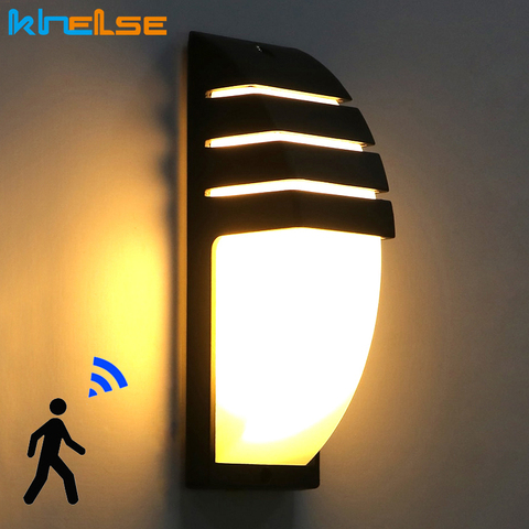 LED Wall Light Waterproof Porch Lights 10W Modern Wall Lamp Radar Motion Sensor Villa Courtyard Garden Outdoor Lighting ► Photo 1/6