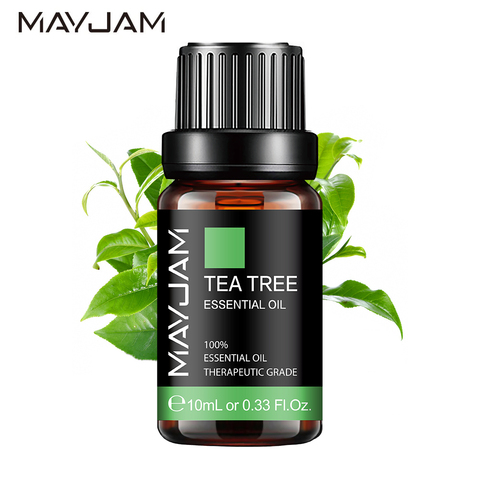 MAYJAM 10ML Pure Tea Tree Essential Oil Diffuser Ylang Ylang Vanilla Lavender Lemongrass Citronella Geranium Lavender Rose Oil ► Photo 1/6