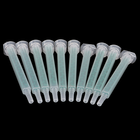 10pcs Resin AB Glue Static Mixer Mixing Tube Mixing Nozzle Syringe Set 83mm for Two Component Liquid Mixing Machine AB Glue Gun ► Photo 1/6