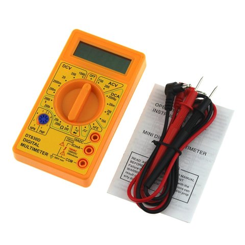 DT-830D Mini Pocket Digital Multimeter 1999 Counts AC/DC Volt Amp Ohm Diode hFE Continuity Tester Ammeter Voltmeter Ohmmeter ► Photo 1/6