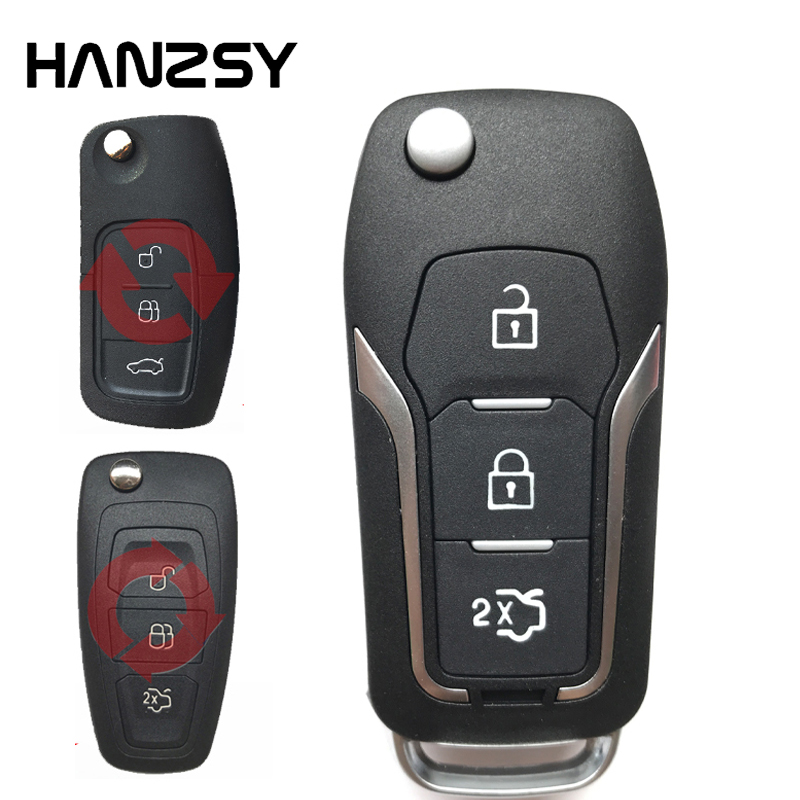 Upgraded Folding Remote Key Fob for Ford Mondeo Focus Fiesta C-MAX 433MHz HU101 