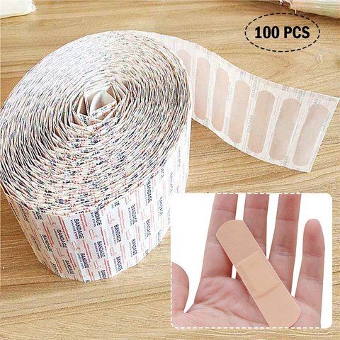 100pcs Band-Aids Waterproof Breathable Cushion Adhesive Plaster Wound Hemostasis Sticker Band First Aid Bandage ► Photo 1/6