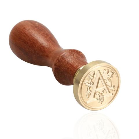 Retro Wood Stamp Classic 24 Letter A-Z Alphabet Initial Sealing Wax Seal Stamp Ancient Seal Post Decorative Antique Stamp Gifts ► Photo 1/6