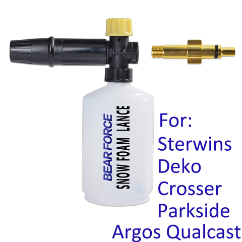 High Pressure Washer Snow foam lance foam gun Foam Nozzle Car Soap Foam Wash for Crosser Sterwins Deko Parkside Argos Qualcast ► Photo 1/6