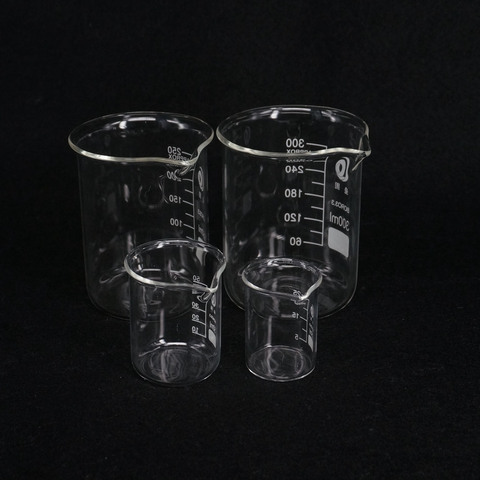 5/10/25/50/100/150/200ml G3.3 Borosilicate Glass Low Form Beaker Chemistry Lab Heavy Wall ► Photo 1/3