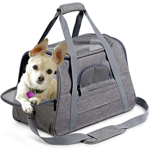 Dog Carrier Bags Portable Pet Cat Dog Backpack Breathable Cat Carrier Bag Airline Approved Transport Carrying For Cats Small Dog ► Photo 1/6