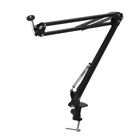 Adjustable Mic Stand Suspension Boom Scissor Arm Stand with Max. Load 2KG Mounting Clamp Kit ► Photo 1/6