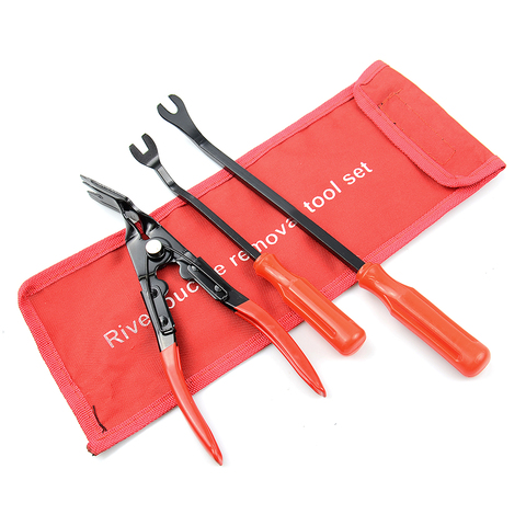 Remover Removal Puller Pry Tool Car Door Panel Trim Upholstery Retaining Tweezer Clip Plier Tool Hand Tool Set ► Photo 1/4